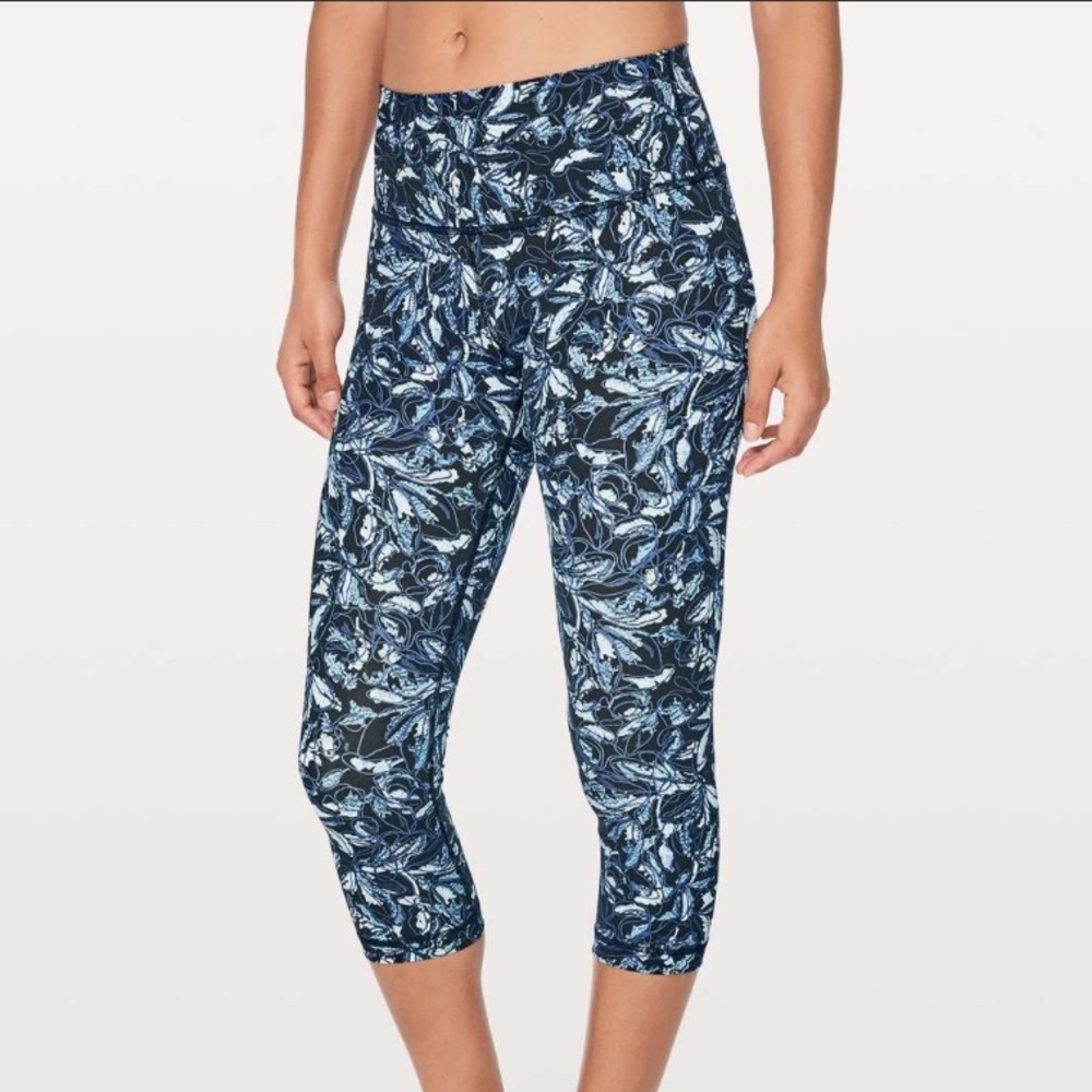Lululemon Wunder Under Crop Leggings in Embellished Multi
